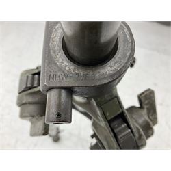 German machine gun stand of adjustable tripod form, marked 'NHW 7/63 12 -135 - 6089'