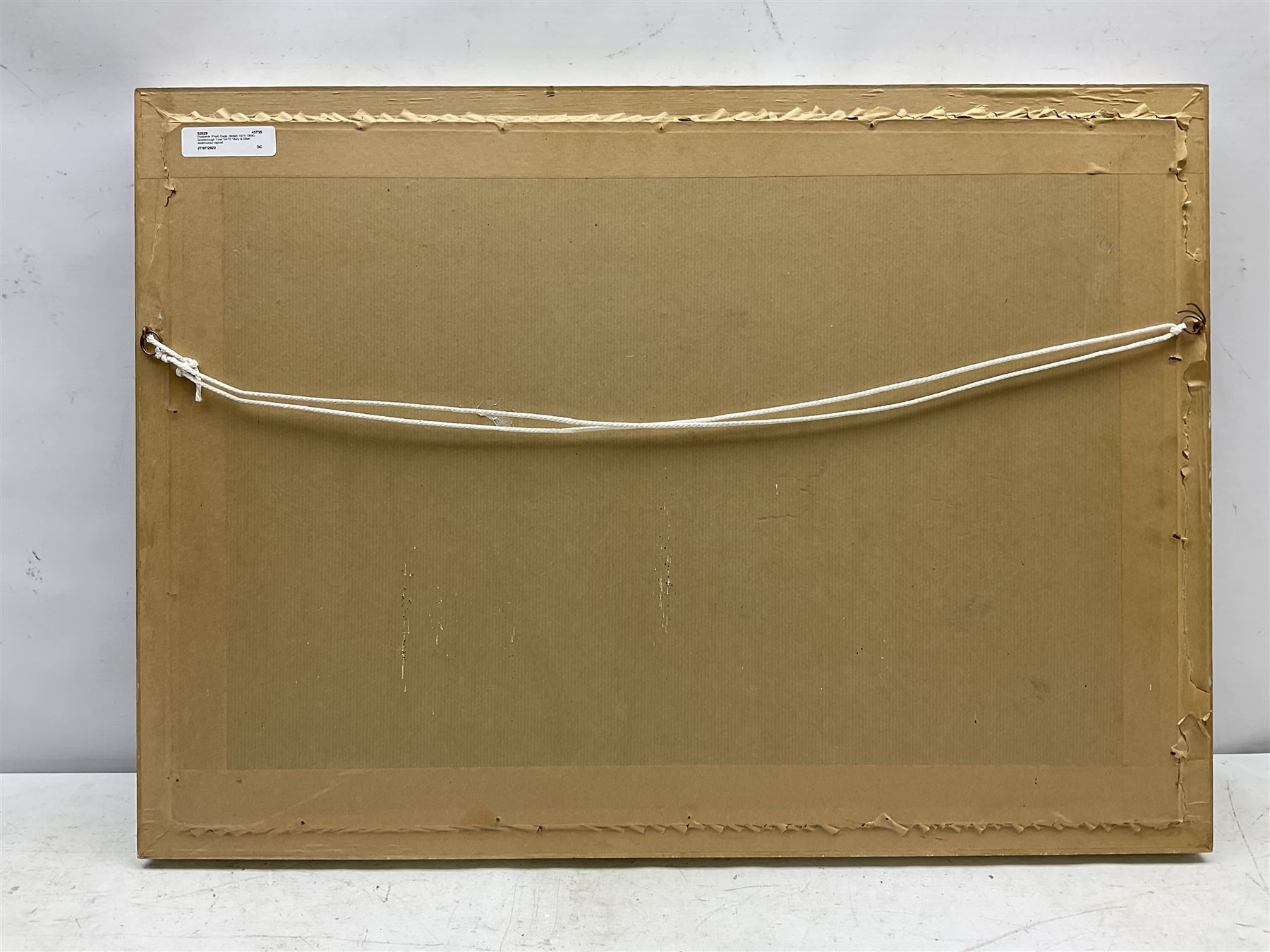 Frederick (Fred) Dade (British 1874-1908): Scarborough Yawl SH15 'Mary & Ellen', watercolour signed 32cm x 51cm