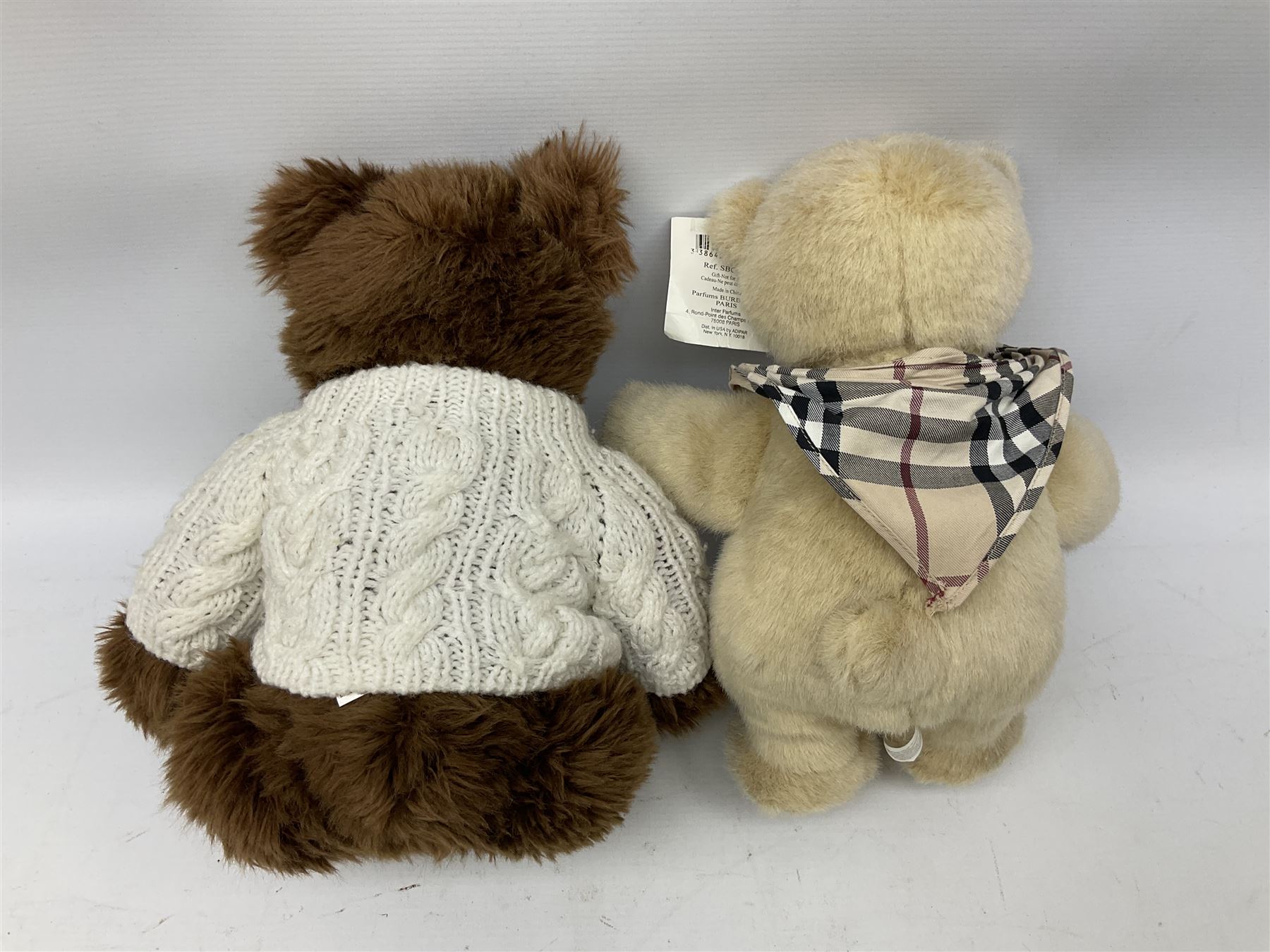 Giorgio Beverly Hills, 20th anniversary collectors bear and Burberry 'the honey bear L'ourson honey' bear