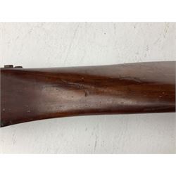 Early 20th century Avro 504 80HP Gnome laminated mahogany two-blade propeller with metal centre to the hub, stamped to the face of the hub 'AVRO Y80 80HP GNOME TYPE 504 & 504A A.I.D.29 A.I.D.32 1545' and to the sides of the hub '2744 DIA 1829 PITCH' and '1470'; traces of A.V. Roe & Co Ltd Manchester transfers to both blades L273.8cm; Auctioneer's Note: The Avro 504 was introduced in 1913 and was quickly taken up by the Royal Flying Corps as a trainer and observation machine; robust and versatile it remained in general service as a trainer until the late 1920s then widely for civilian use as a joy-rider and for stunt displays. The legendary RAF WWII ace, Douglas Bader, took instructions and would have had his first solo flight in just such a machine.