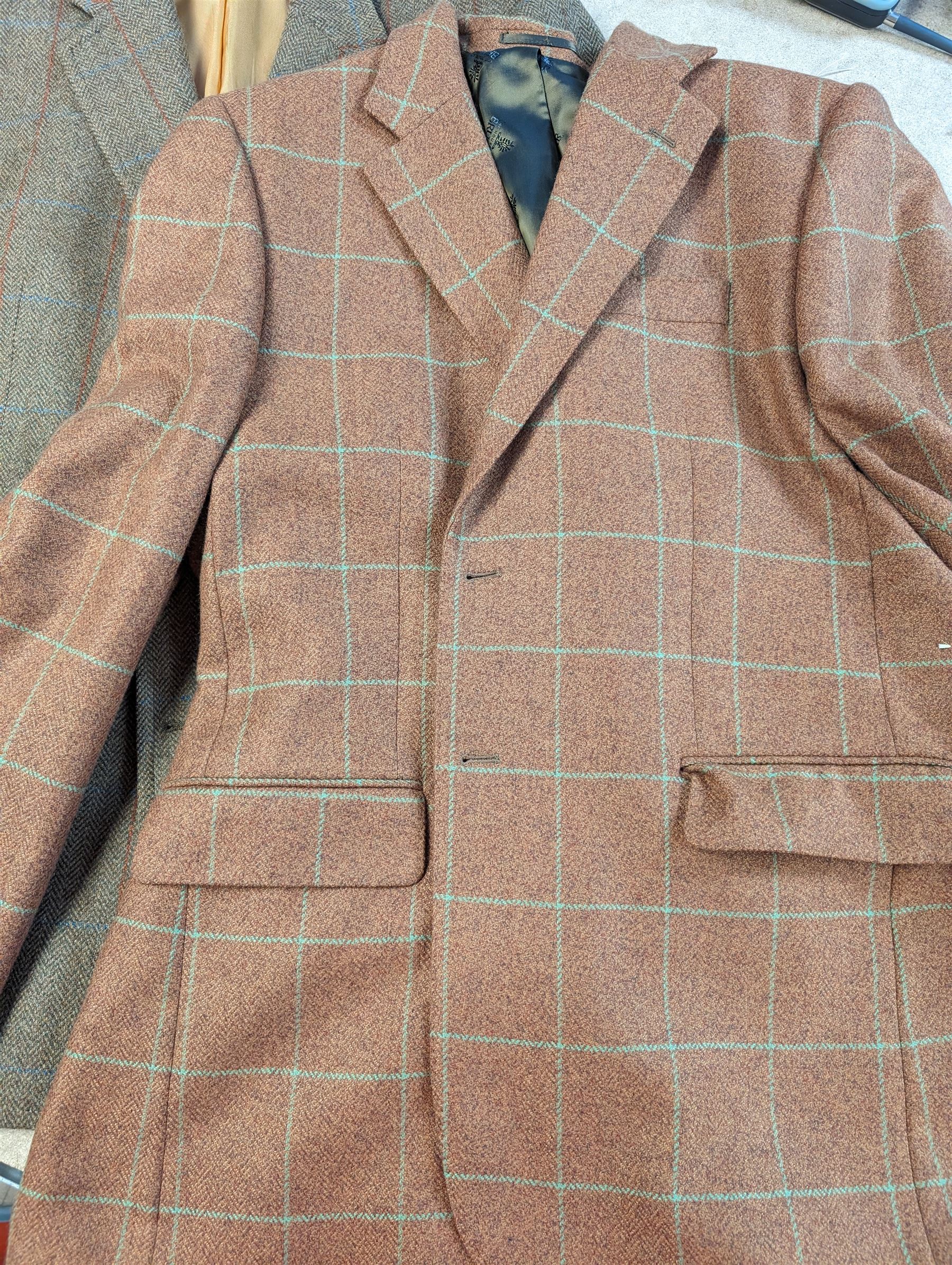 Four sports jackets and one waistcoat, including Brook Taverner, Gurteen, The House of Bruar  