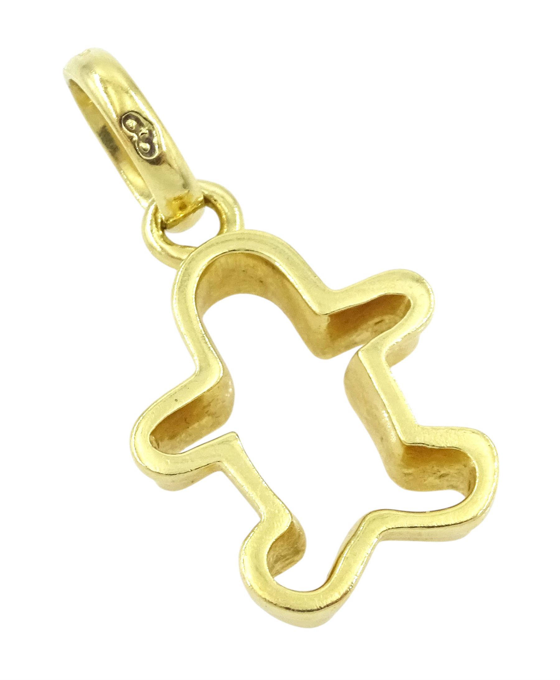 Links of London 18ct gold gingerbread man pendant, Edinburgh 2007
