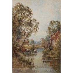 Henry John Kinnaird (British 1861-1929): 'Old Mill Winchester', watercolour signed and titled 28cm x 18cm