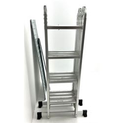 Folding multi purpose platform ladder (extended length 438cm)