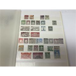 Queen Victoria and later mostly Commonwealth and dependencies stamps, including Aden, Antigua, Ascension, Australia, Bahamas, Barbados, Basutoland, Bechuanaland Protectorate, Bermuda, British Guiana, Burma, Newfoundland, Canada, Cayman Islands, Ceylon, Cyprus, Dominica, Egypt, Falkland Islands, Fiji etc, housed in four stockbooks
