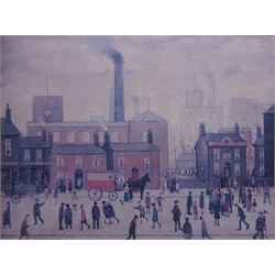  'Coming Home from the Mill', colour print edition of 850 after Laurence Stephen Lowry R.A. (British 1887-1976) with National Fine Arts Certificate of Guarantee verso 52cm x 68cm   