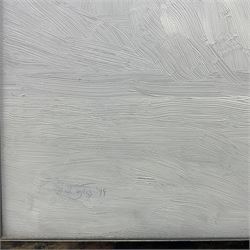 Neil Tyler (British 1945-): Still Life of Yellow Roses, oil on panel signed and dated '99, 43cm x 46cm