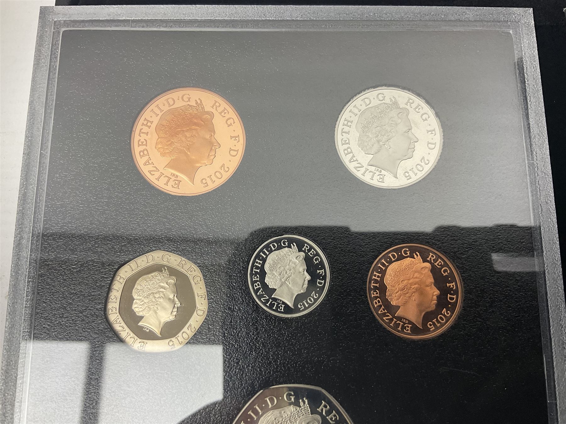 The Royal Mint United Kingdom 2015 proof coin set collector edition, cased with certificate