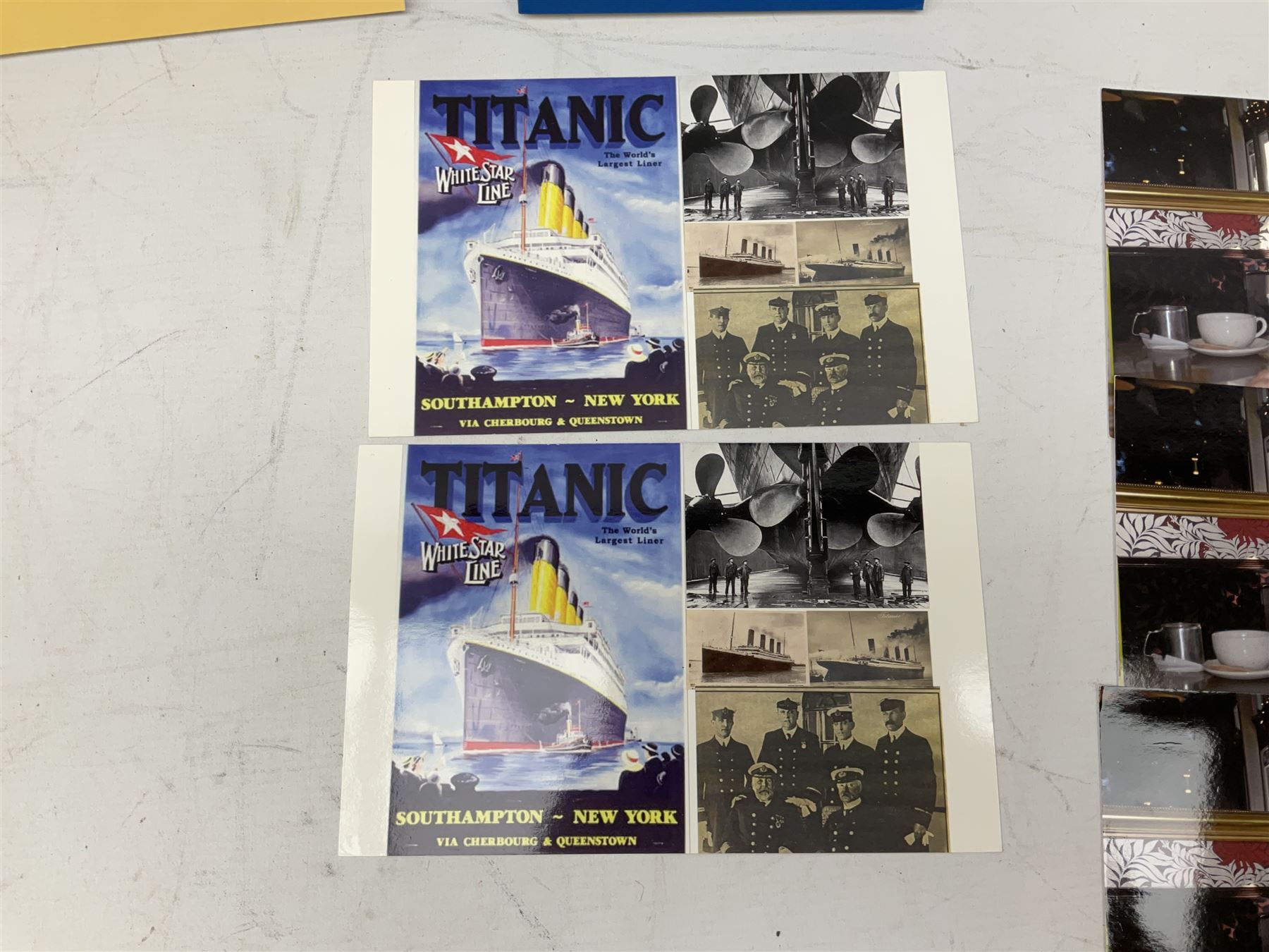 Titanic cover with Canadian cancellation signed David Haisman and cover with Queenstown cancellation signed by stamp designer, book signed David Haisman, two Titanic covers and book signed David Haisman, Titanic Facsimile postcard signed David Haisman and cover with Alderney cancellation signed by stamp designer, Biography of Edith Brown signed David Haisman (9)