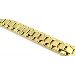  18ct gold diamond bracelet, each link set with two diamonds, 86 in total, hallmarked  