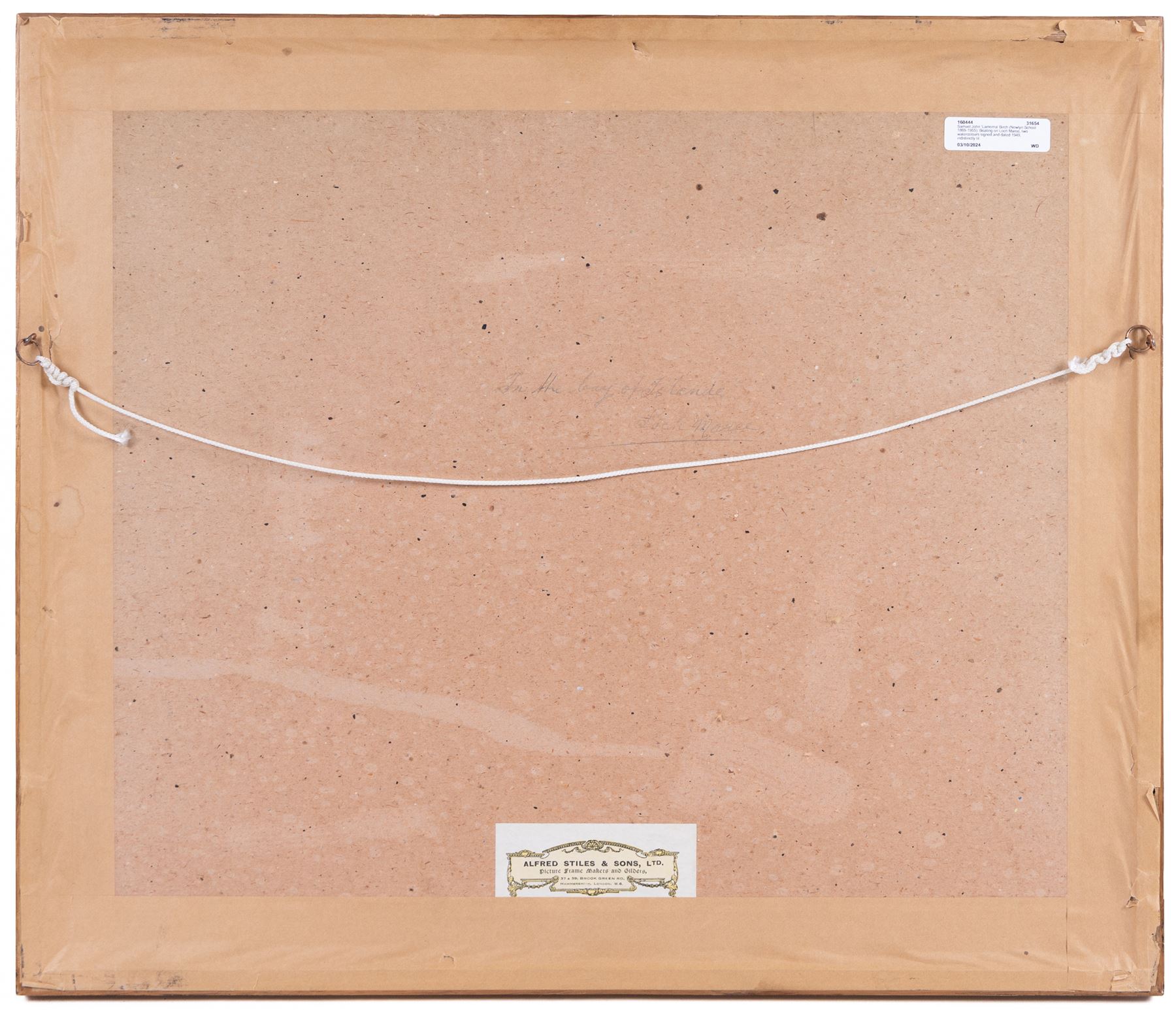 Samuel John 'Lamorna' Birch (Newlyn School 1869-1955): Boating on Loch Maree, two watercolours signed and dated 1949, indistinctly titled verso 25cm x 34cm (2)