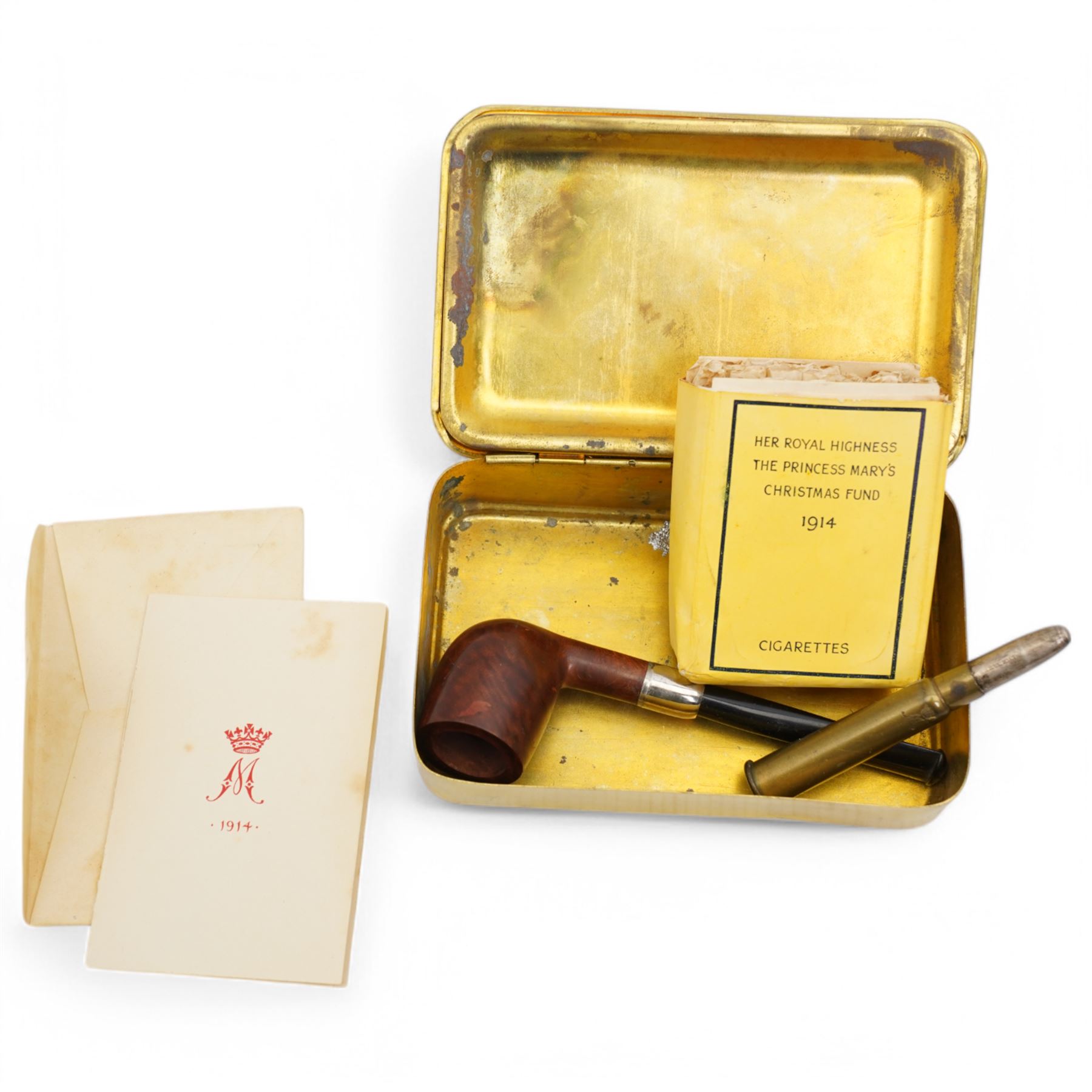 WWI Princess Mary gift tin and original contents of photograph | Militaria 