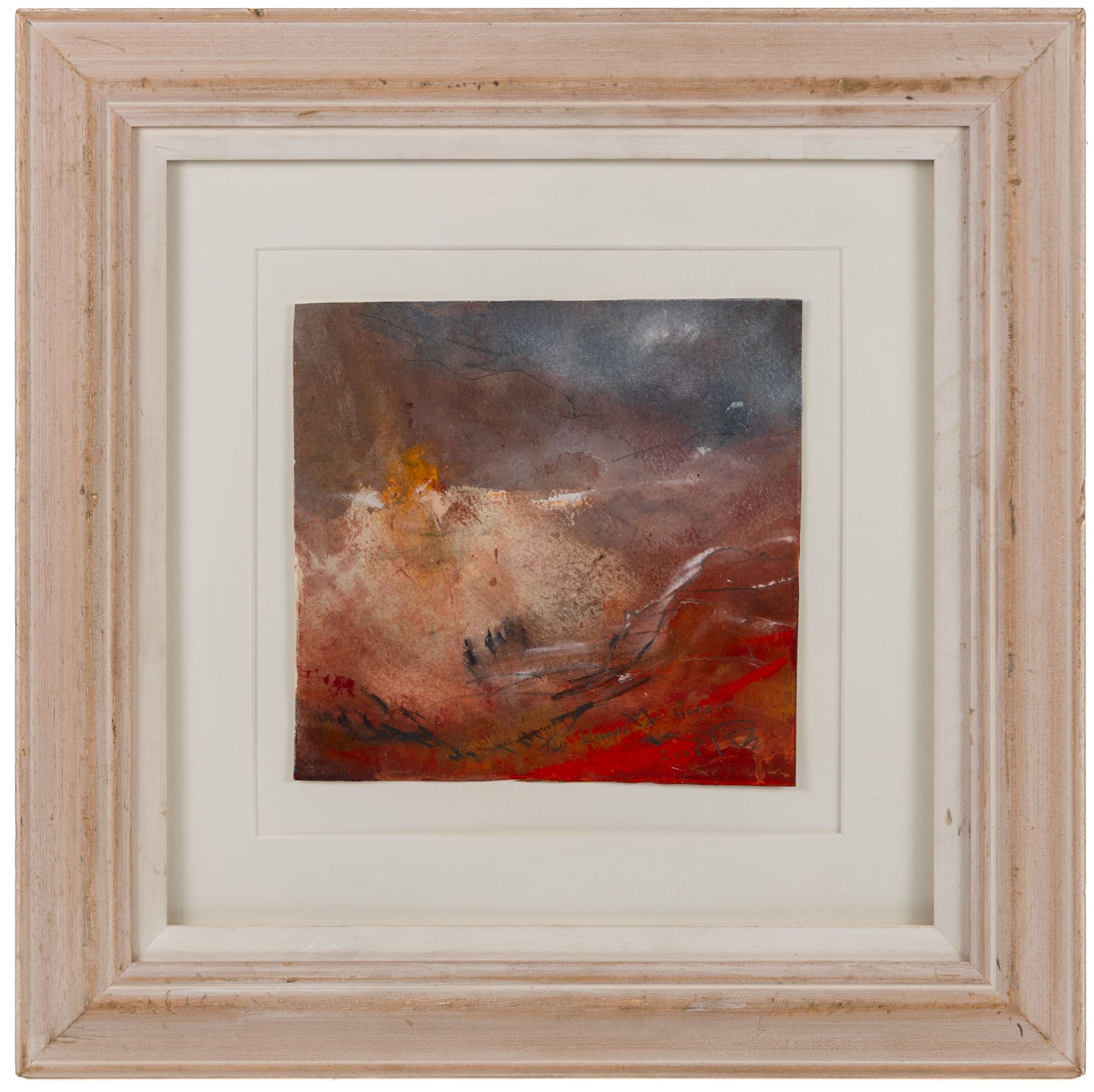 David Baumforth (British 1945-): 'The Hole of Horcum', acrylic on paper signed with monogram titled and dated 2008 in pencil 18cm x 19cm