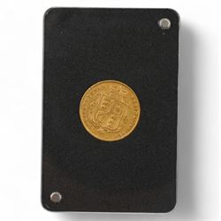 Queen Victoria 1875 gold half sovereign coin