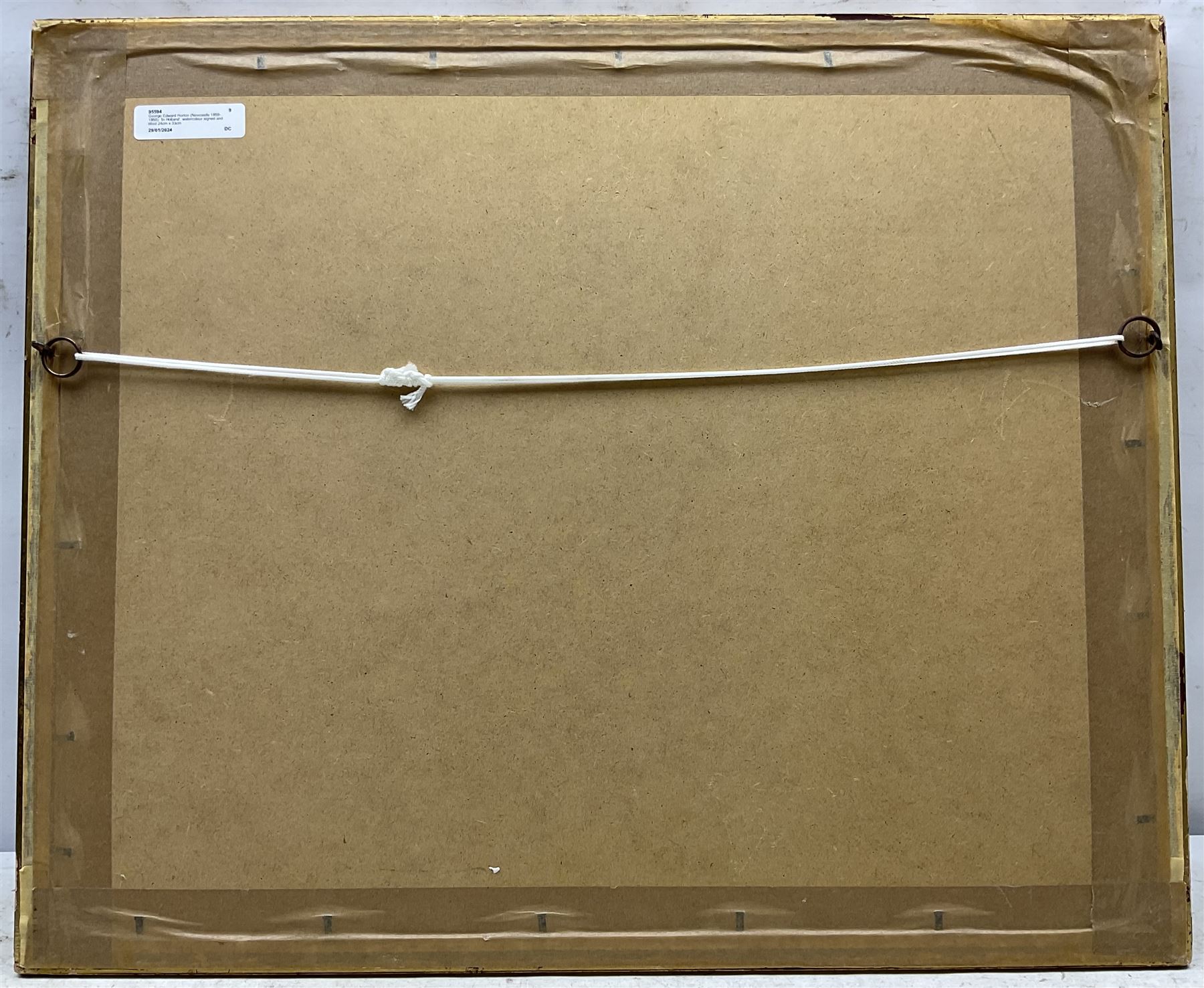 George Edward Horton (Newcastle 1859-1950): 'In Holland', watercolour signed and titled 24cm x 33cm