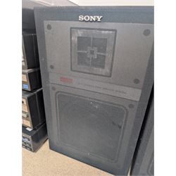 Sony HiFi system, comprising PS-LX330P Turntable, CDP-30 CD Player, TA-V11W Amplifier, ST-V11L FM-AM Tuner, TC-V11W Cassette Player and a pair of SS-V11 16cm 2Way Woofer Speakers