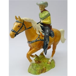  Beswick Canadian mounted cowboy upon Palomino, model no. 1377   