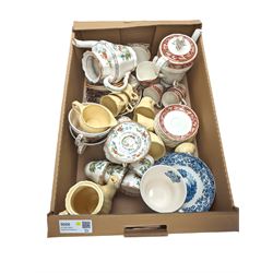 Copeland Spode Bridal Veil pattern coffee service, together with a Grindley coffee service and a JG Meakin Glamour Sunflower pattern coffee service, etc 