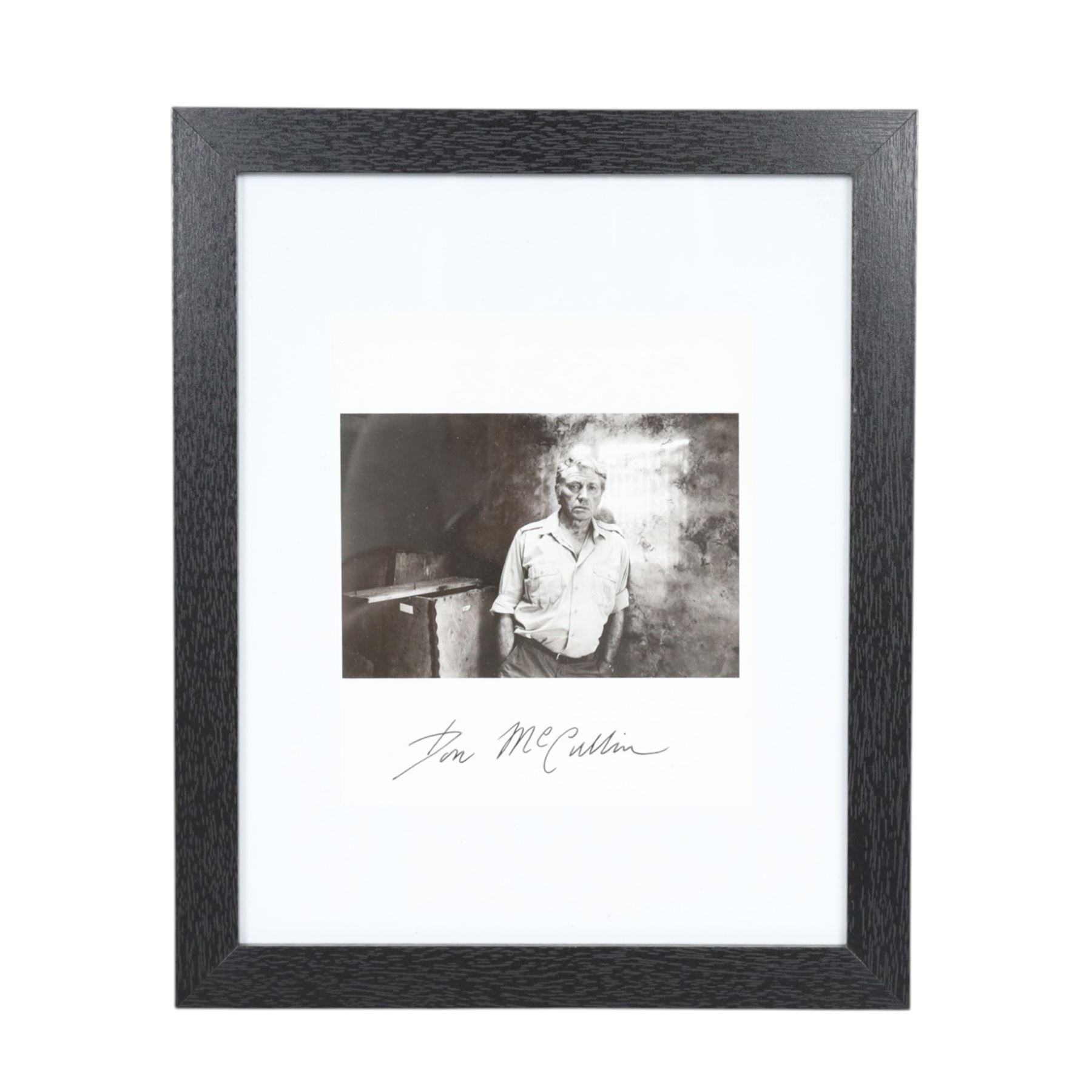 McCullin, Don: 'The Stillness of Life' signed first edition hardback, pub. Gost, London 2025, with a signed black and white photograph taken by David Bailey, photograph frame H29cm