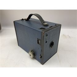 Pair of Rayswi of Harrogate carved oak candlesticks with brass mounts, in the form of an imp, together with a cased pair of Photopia binoculars, mother of pearl opera glasses, Bush radio, oak inkstand etc