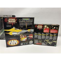 Star Wars - Episode 1 - Sebulba's Podracer, Anakin Skywalker's Podracer, Stap and Battle Droid, Trade Federation Droid Starfighter, Naboo Fighter, Limited Edition Collector's Box of Art Book, Visual Dictionary and three posters and Official Souvenir Annual 2000; all boxed (7)