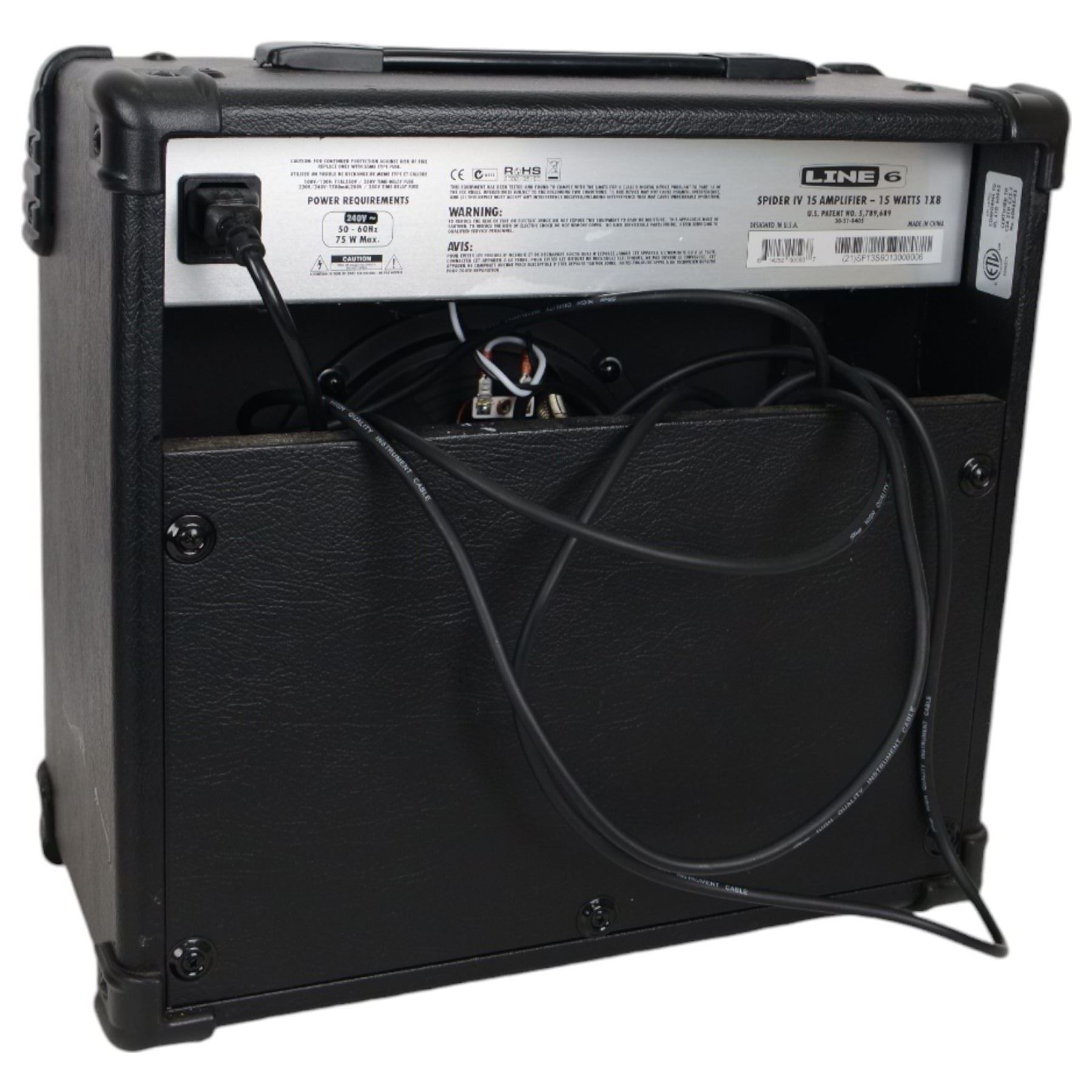 Squier by Fender Classic Vibe Telecaster electric guitar, made in China, serial no. CGS1002383, in three-tone sunburst finish with cream scratch guard, together with a Line 6 Spider IV 15 amplifier, guitar L100cm