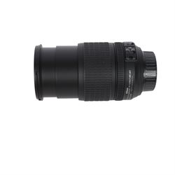 Nikon DX VR AF-S Nikkor 18-105mm 1:3.56.6G ED camera lens, serial no. 42718987, with both lens caps and soft pouch