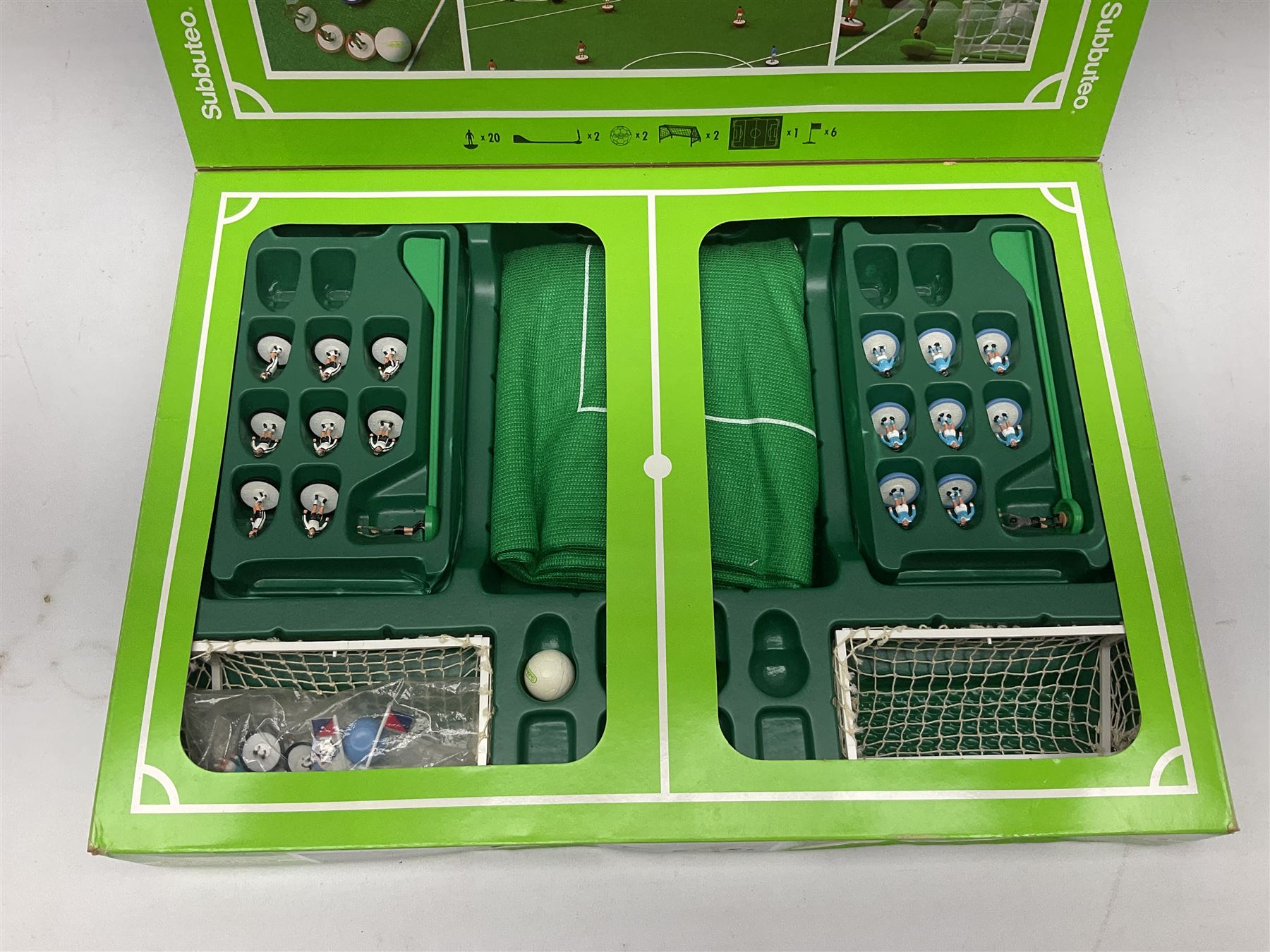 Three Bayko Building Sets comprising No.1 with Nos.2x & 3x Converting Sets; together with Subbuteo Table Football game containing two teams; all boxed (4)