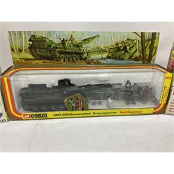 Corgi - eleven military models comprising three x 900, three x 901, four x 905 & 908; all boxed; together with nine unboxed models (18)