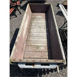 Large wooden pig salter - THIS LOT IS TO BE COLLECTED BY APPOINTMENT FROM DUGGLEBY STORAGE, GREAT HILL, EASTFIELD, SCARBOROUGH, YO11 3TX