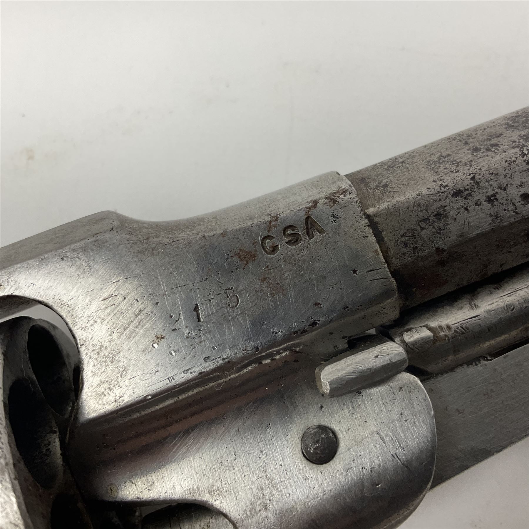 Remington Richmond Virginia .44 six-shot army revolver, the 20cm(8