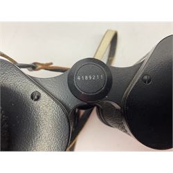 No2 folding autographic brownie, Exakta Varex IIb camera, brass three draw telescope, H.H. Son Ltd binoculars, Carl Zeiss Jena Jenoptem 7x50W binoculars etc