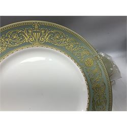Royal Worcester Balmoral pattern side plates and dinner plates, together with Wedgwood collectors plates and other ceramics 