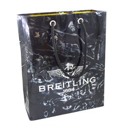 Breitling Superocean gentleman's automatic chronograph wristwatch, Ref. A133340, silvered dial with blue subsidiary seconds dials, on original stainless steel bracelet, with fold-over clasp, boxed with additional links and warranty card dated 2009