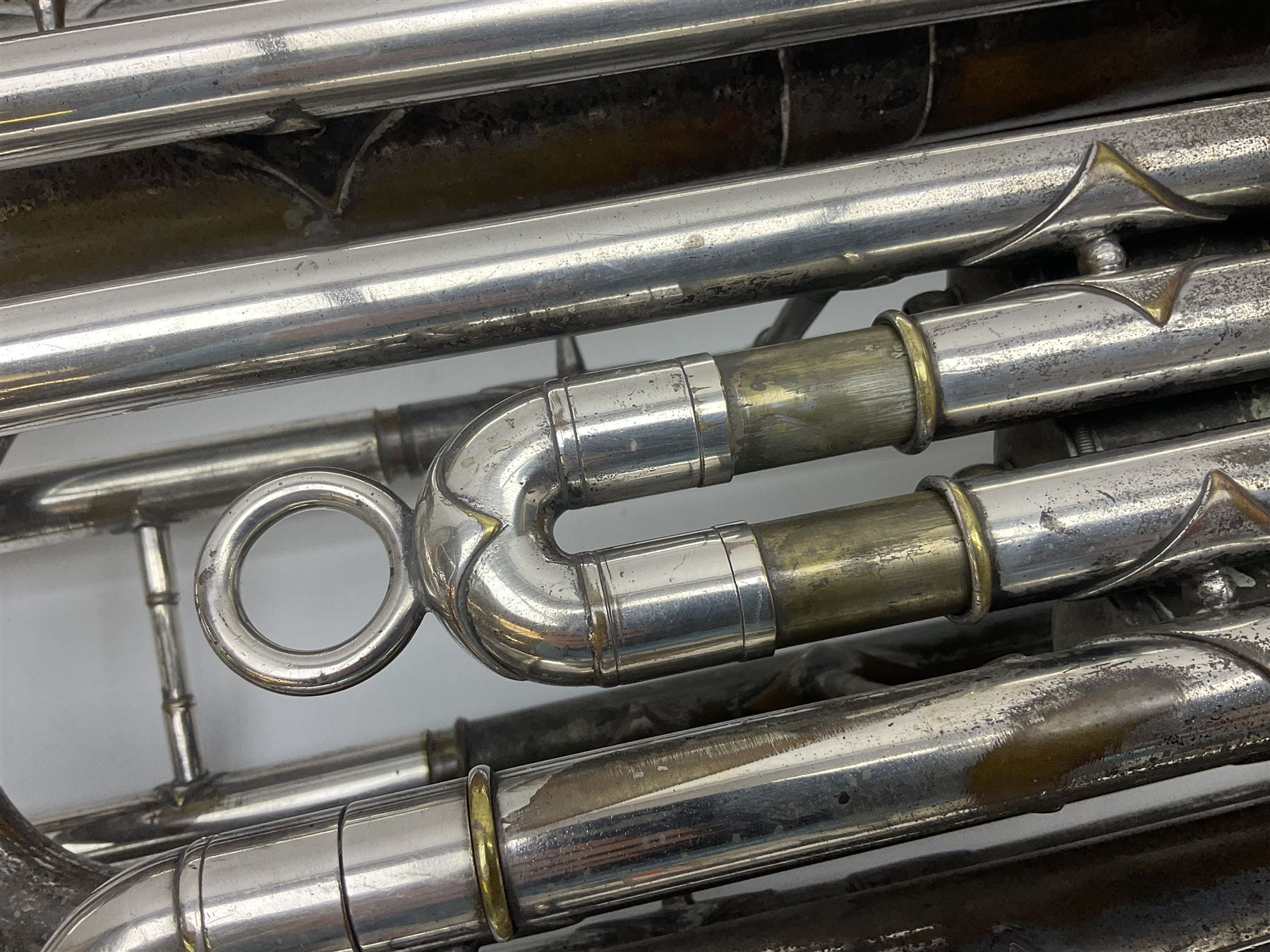 Salvation Army Class A Bb tuba for restoration or display H79cm