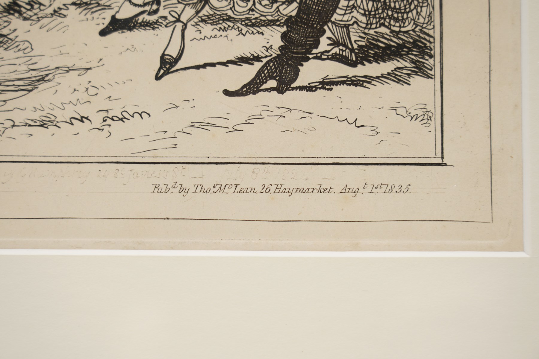 George Cruikshank (British 1792-1878): Monstrosities of 1824 and Monstrosities of 1818, pair of monochrome engravings max 24.5cm x 35cm (2)