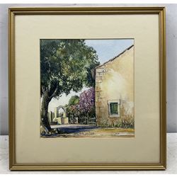 John Freeman (British 1942-): 'Cas Concos' Spain, watercolour signed titled and dated '85, 24cm x 23cm