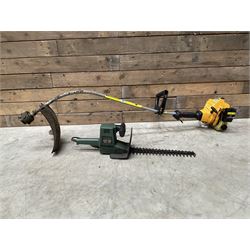 McCulloch TM210 petrol strimmer and a Black & Decker GT150 hedge cutter   