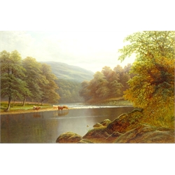  William Mellor (British 1851-1931): 'On the Wharfe Bolton Woods Yorkshire', oil on canvas signed, titled verso 50cm x 75cm  