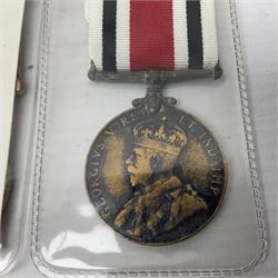 Two Imperial Service Medals to Elsie Hannah Ferguson and Fred Whitehead; each in original case; WWI Special Constabulary Medal to Inspr. Alfred W. Thompson; modern Prisoner of War Medal; cased; replica Victoria Cross and India Mutiny Medals with archive of information relating to Pte. Robert Newell V.C. 9th Lancers; replica Victoria Cross and George Cross with miniatures; and other replica medals etc