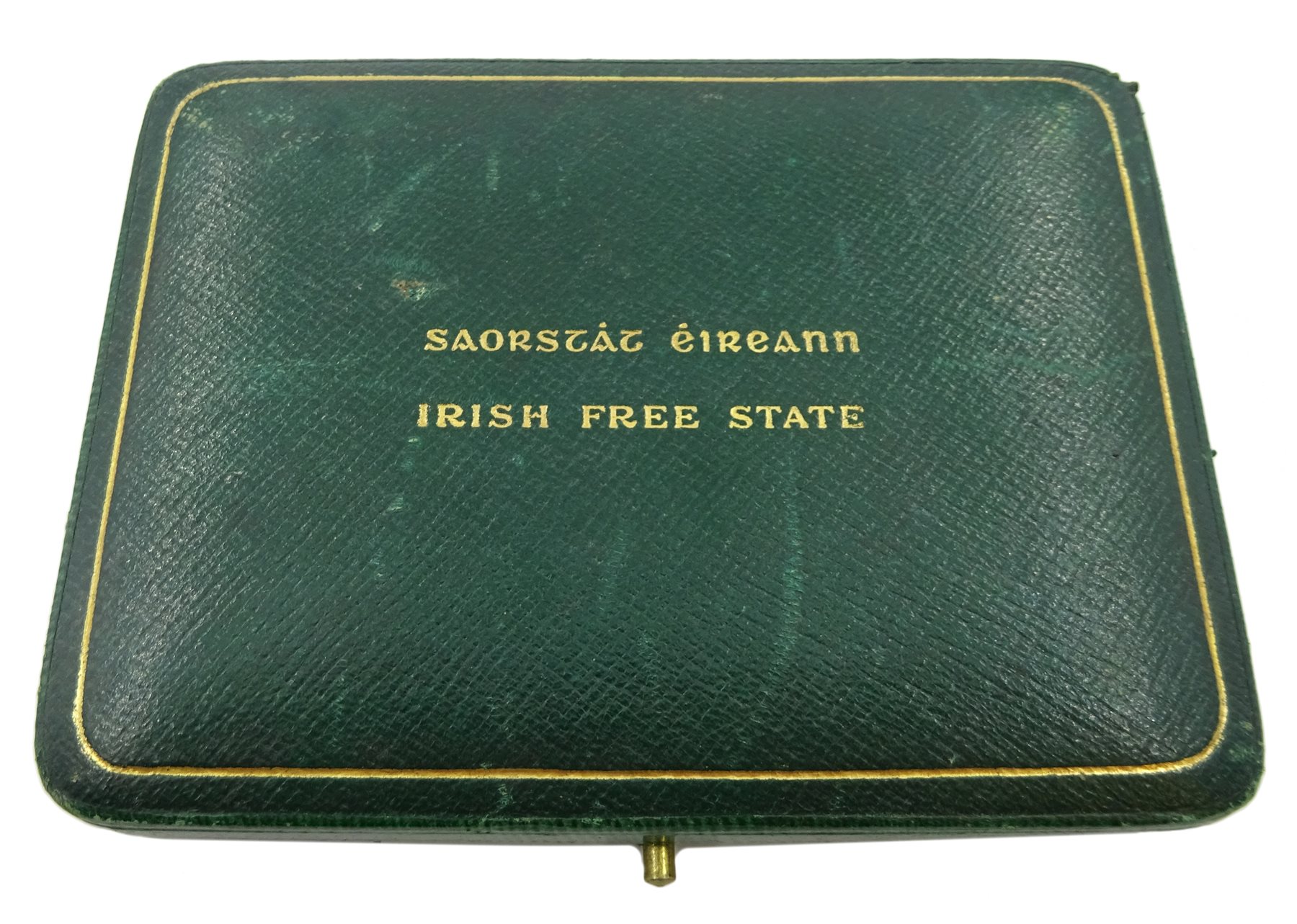  Irish Free State 1928 eight coin set, half crown to farthing, in original green case of issue  