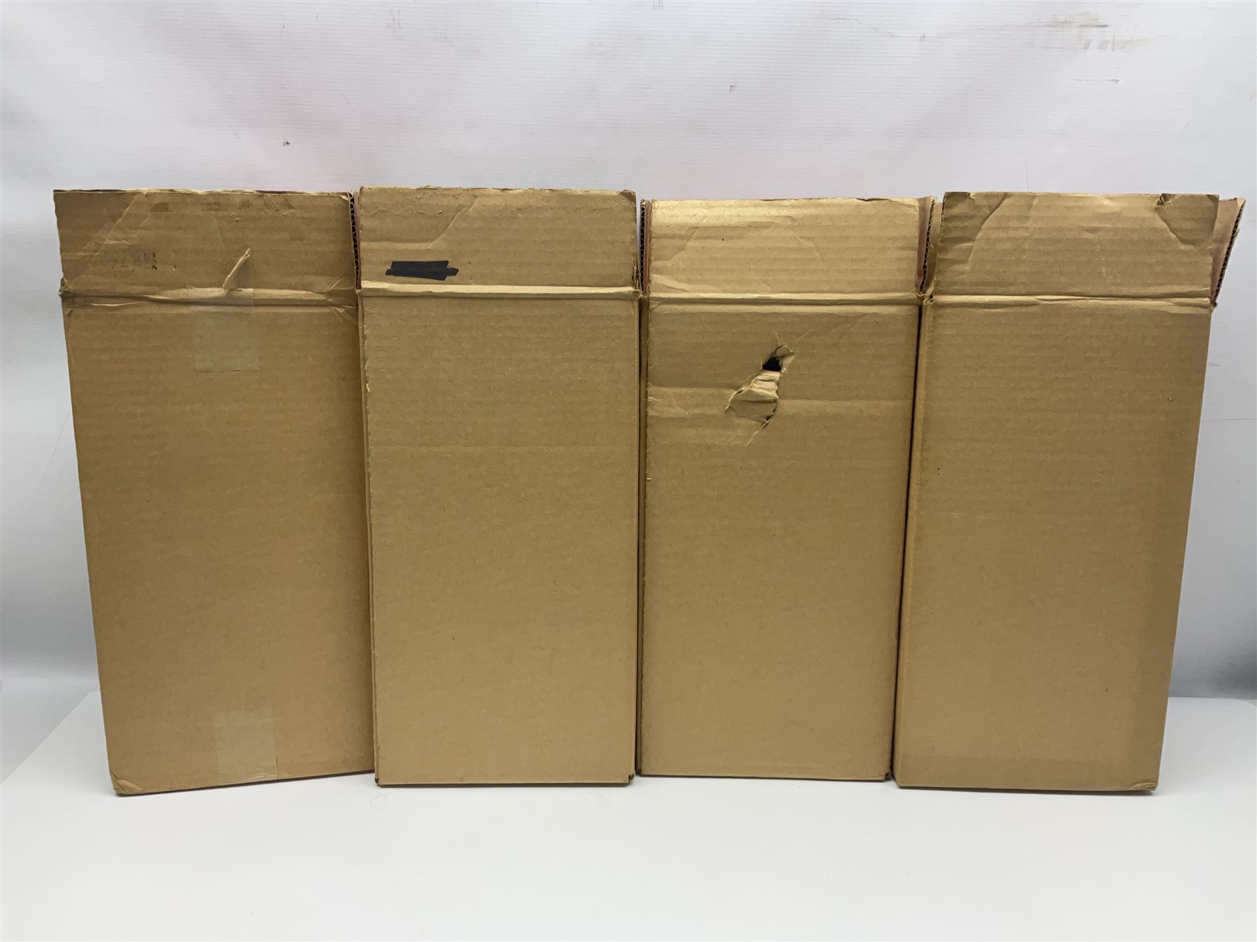 Four Mayfair Products Musical Dolls of Many Lands; original boxes and delivery boxes; and set of twelve Nationality Dolls with Sleeping Eyes; boxed (16)