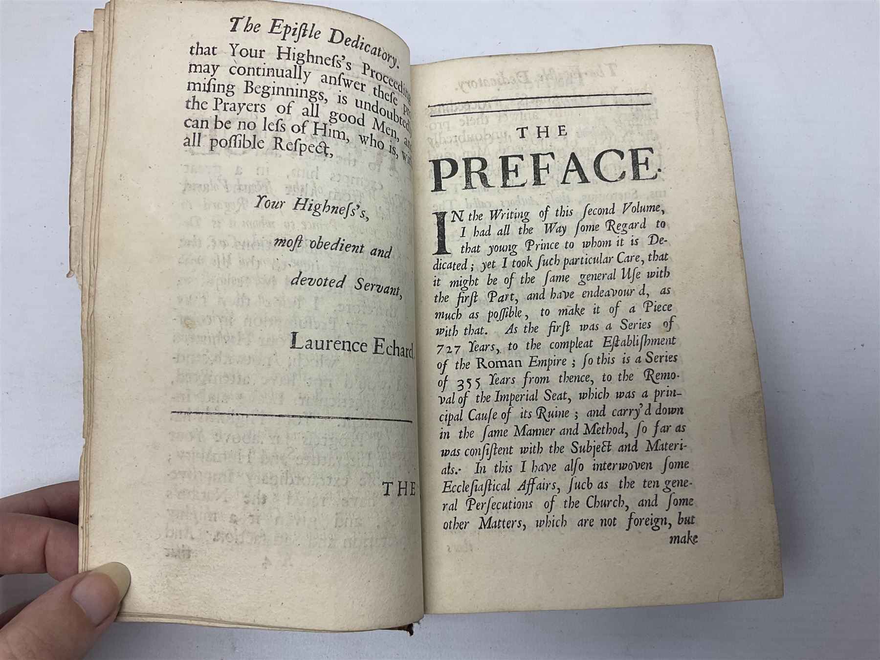 Jules Michelet (French 1798-1874): The Insect, with illustrations by Giacomelli, pub. T. Nelson and Sons, Paternoster Row, Edinburgh and New York, 1875, together with Edward Callow: The Phynodderree and Other Legends of the Isle of Man, with illustrations by W.J. Watson, pub. J. Dean and Son, Fleet Street, E.C, George Dodd: Metals British Manufactures, pub. Charles Knight and Co, Ludgate Street, 1845, WWI Imperial Army Series Musketry, pub. John Murray, Albermarle Street, 1915, Laurence Echard (1670–1730): The Roman History From the Settlement of the Empire by Augustus Caesar, To The Removal of the Imperial Seat by Constantine the Great Containing the Space of 355 years, vol. 2, printed by T.H. for M. Gillyflower, J. Tonson in Fleet Street, H. Bonwick in St. Paul's Church-yard and R. Parker in Cornhill, 1698, bound in leather (5)