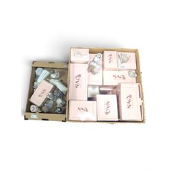 Collection of Nao figures, including boxed examples, in two boxes