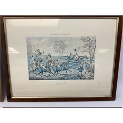 After Henry Thomas Alken (British 1785-1851): 'Hunting Qualifications', set four engravings 21cm x 29cm (4)
