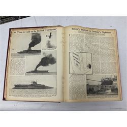 Three boxes of books, periodicals and DVDs of military interest with particular emphasis on WW2 including The History of World War Two in thirty original parts by Orbis, The D-Day Experience by Richard Holmes, The World War Two Databook, The World at War, Special Forces etc