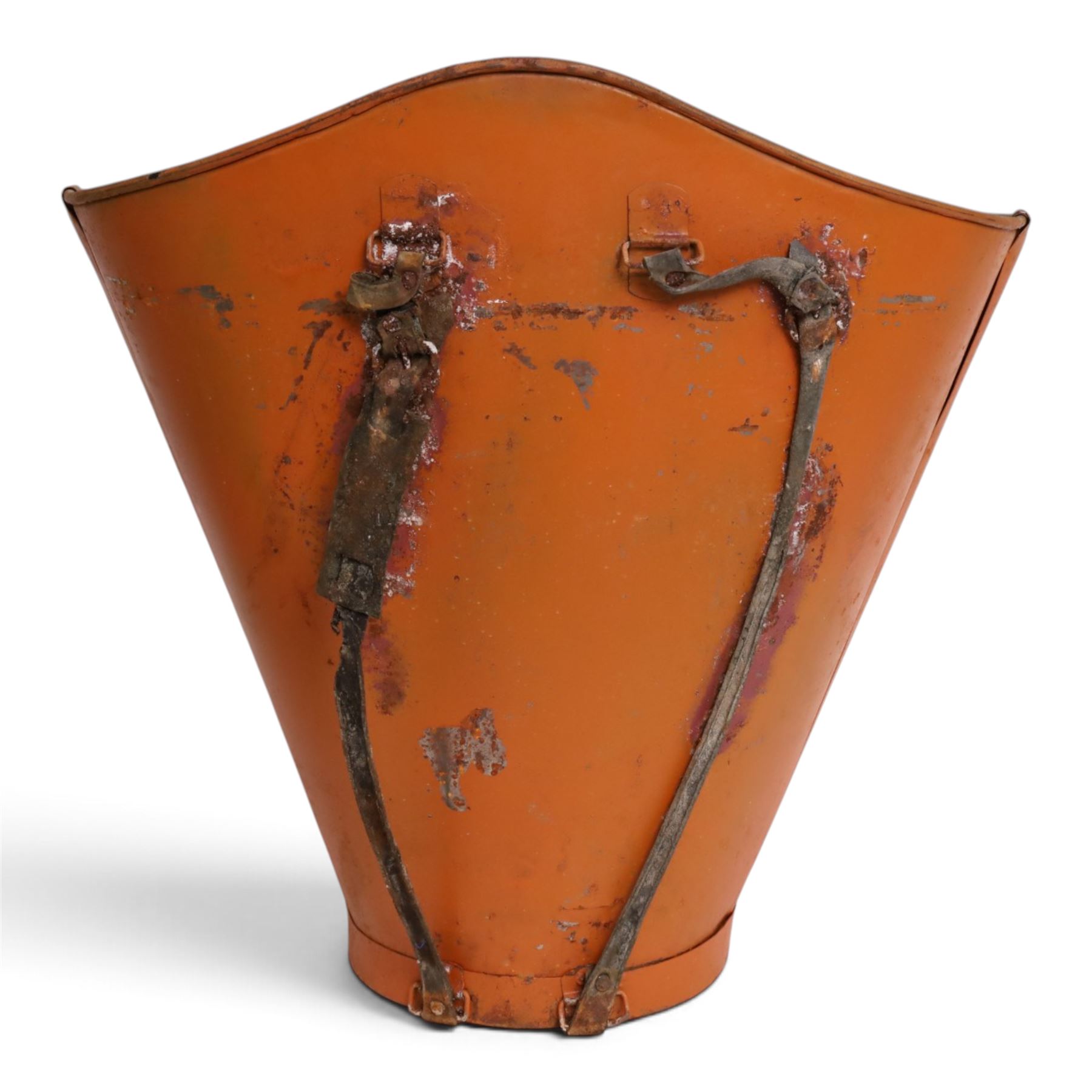 Grape hopper with leather straps, with 