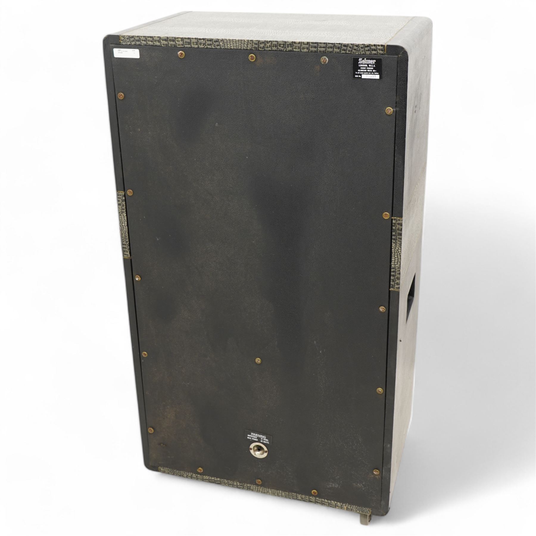 1960s Selmer Goliath speaker cabinet, serial no. 25993, H112cm