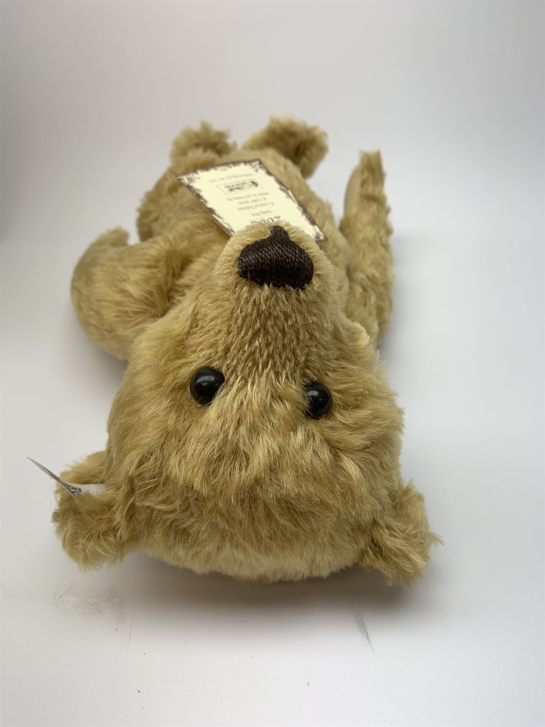 Steiff limited edition British Collector's Teddy Bear 2002, honey golden colour with growler mechanism, No.170/4000, H14
