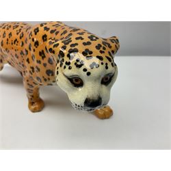 Group of Beswick figures to include leopard no 1082, rabbits, swan, pheasant no 1226 etc, all with marks beneath